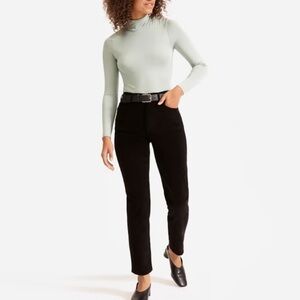 Everlane The Cheeky Straight Corduroy Pants in Black